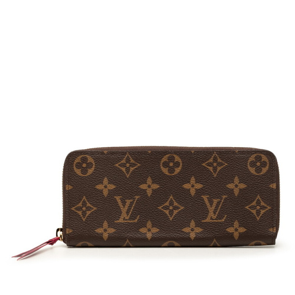 Louis Vuitton Monogram Portefeuille Clemence Round Zip Long Wallet M60742 Bro...
